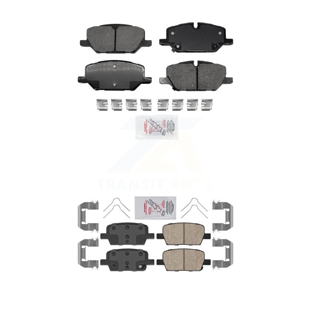 AmeriBRAKES - KNF-101597 - Front and Rear Disc Brake Pad Kits image 1