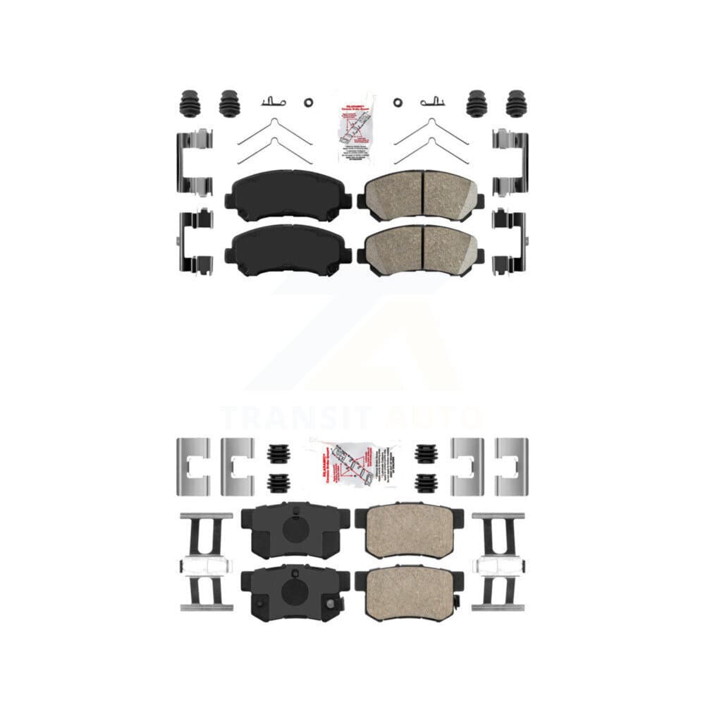 AmeriBRAKES - KNF-101602 - Front and Rear Disc Brake Pad Kits image 1
