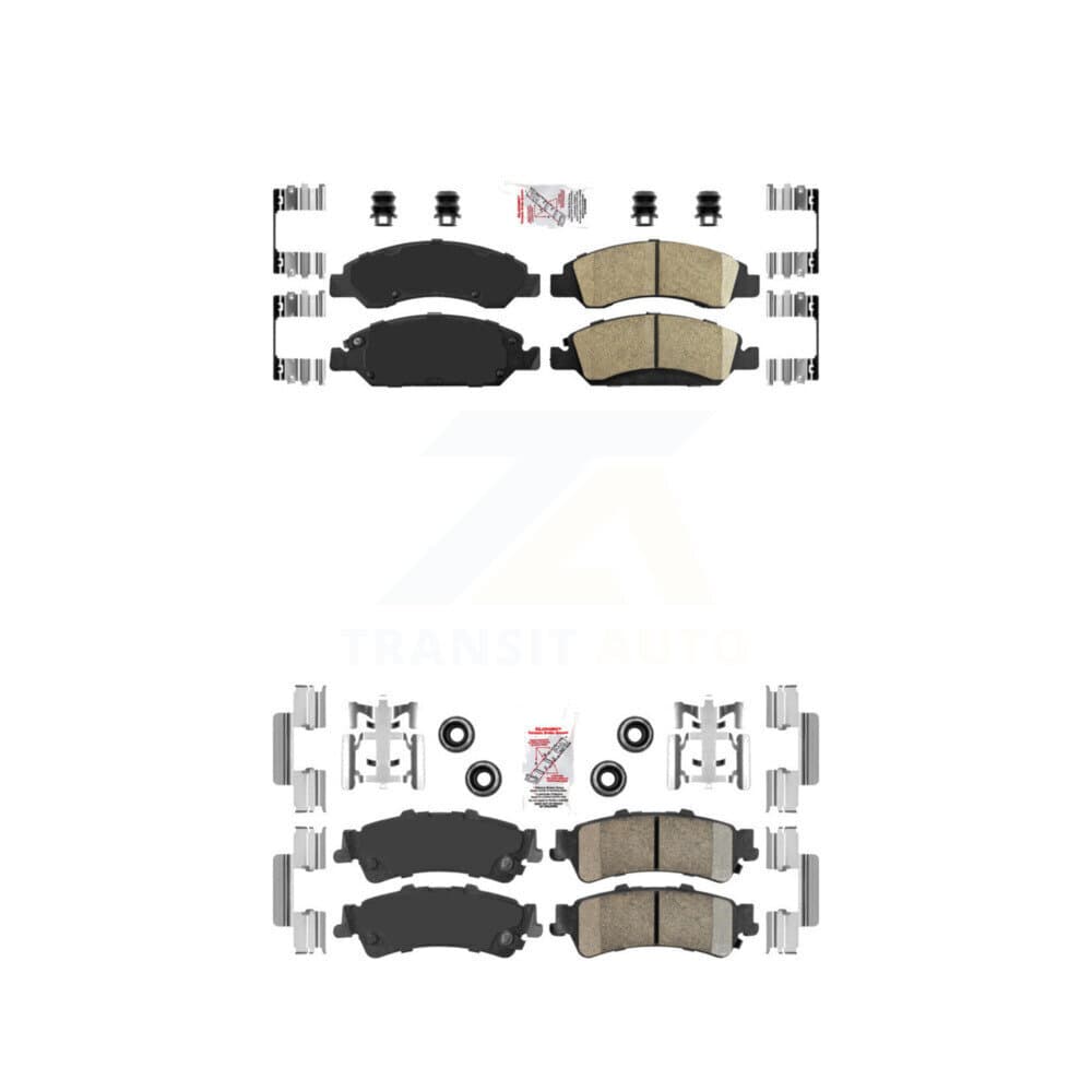 AmeriBRAKES - KNF-101610 - Front and Rear Disc Brake Pad Kits image 1