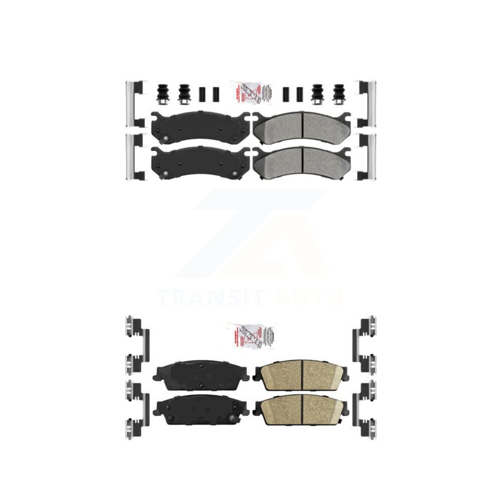 AmeriBRAKES - KNF-101621 - Front and Rear Disc Brake Pad Kits image 1