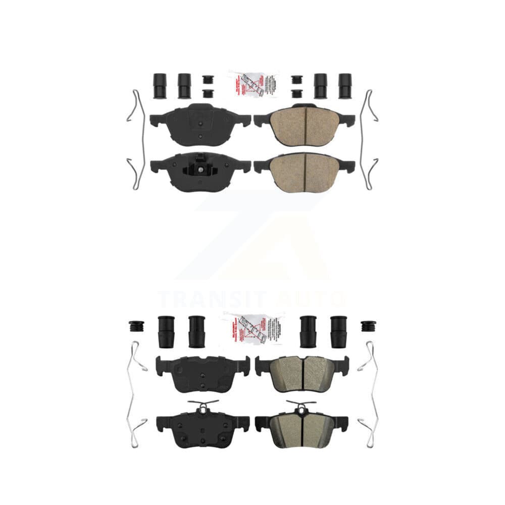 AmeriBRAKES - KNF-101641 - Front and Rear Disc Brake Pad Kits image 1
