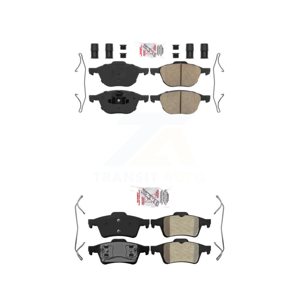 AmeriBRAKES - KNF-101644 - Front and Rear Disc Brake Pad Kits image 1