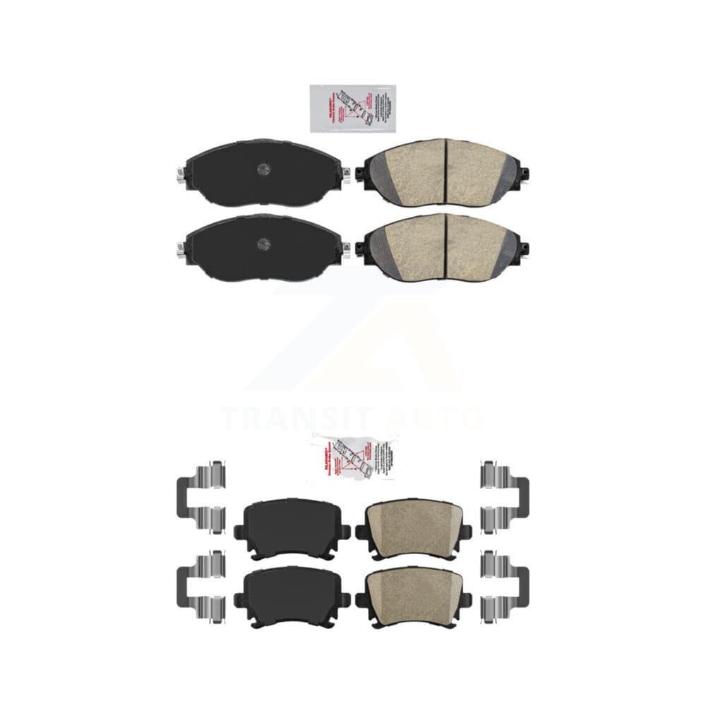 AmeriBRAKES - KNF-101657 - Front and Rear Disc Brake Pad Kits image 1