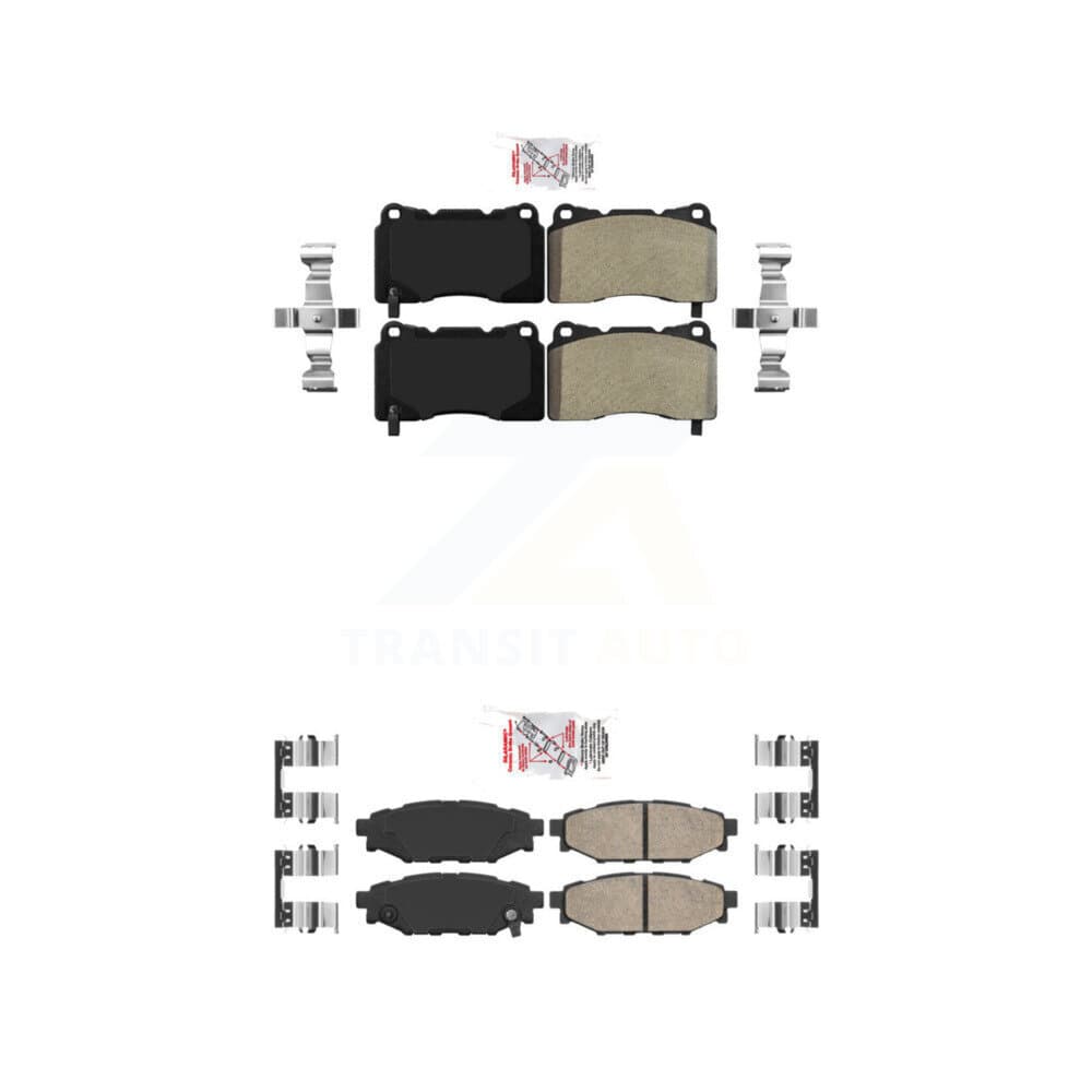 AmeriBRAKES - KNF-101667 - Front and Rear Disc Brake Pad Kits image 1