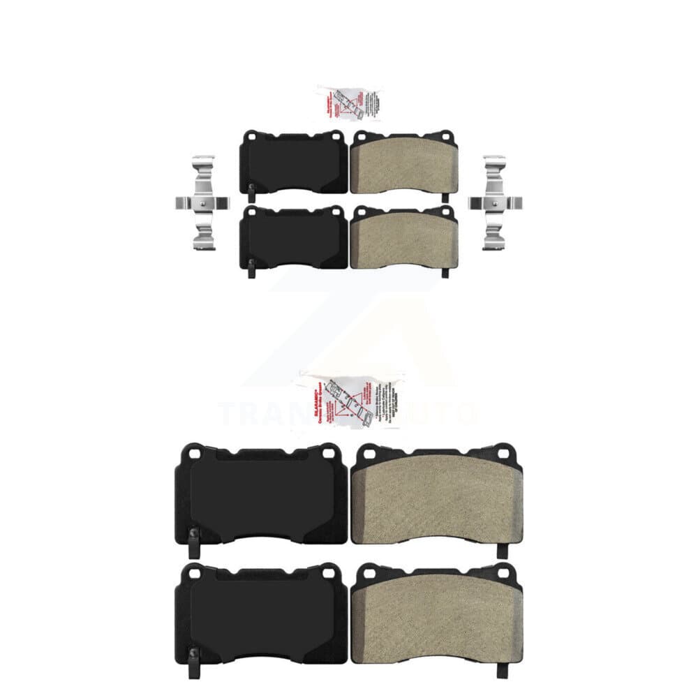AmeriBRAKES - KNF-101669 - Front and Rear Disc Brake Pad Kits image 1
