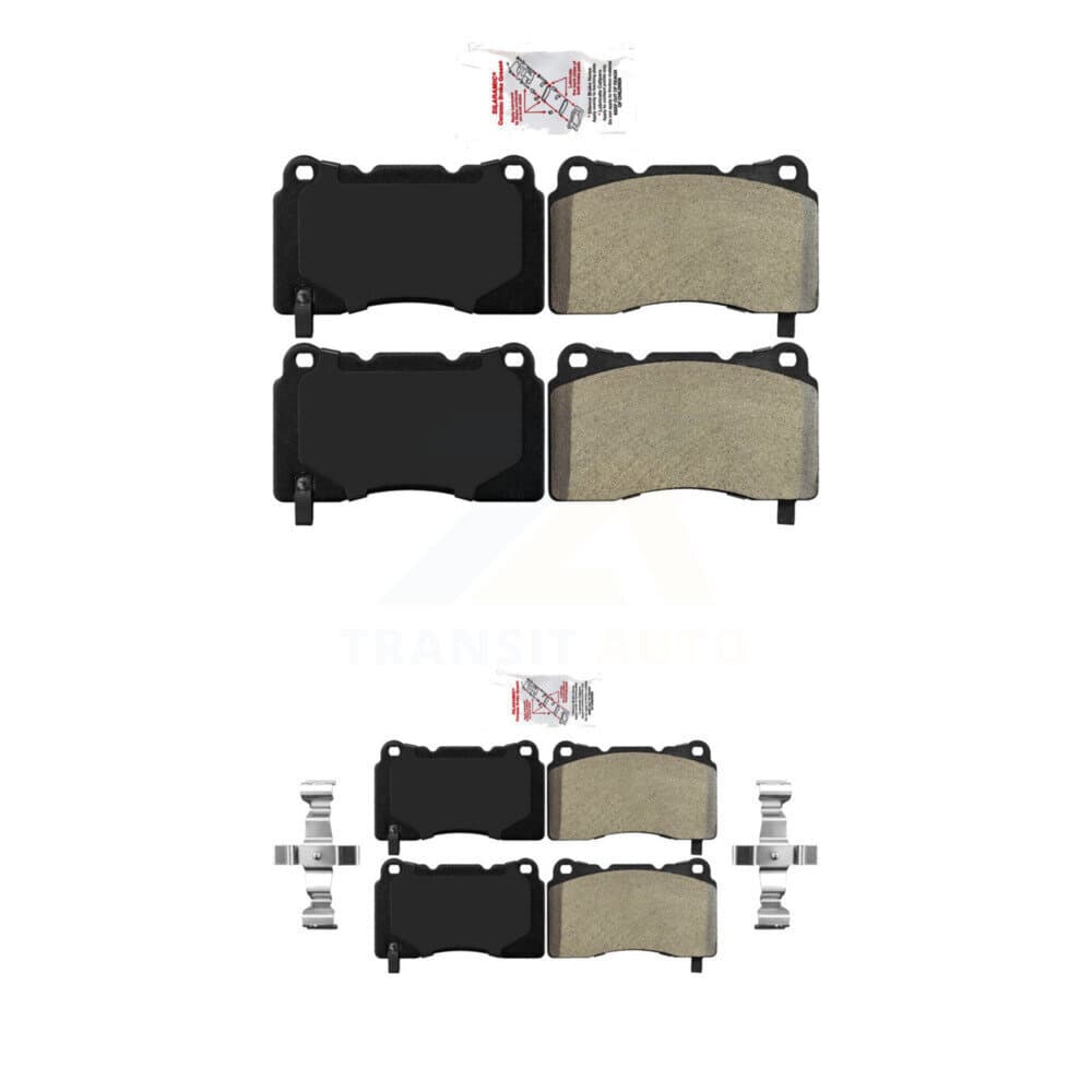 AmeriBRAKES - KNF-101670 - Front and Rear Disc Brake Pad Kits image 1
