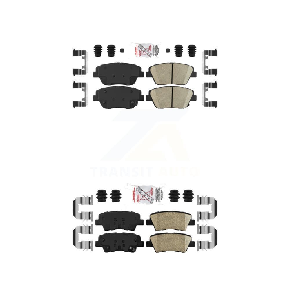 AmeriBRAKES - KNF-101680 - Front and Rear Disc Brake Pad Kits image 1