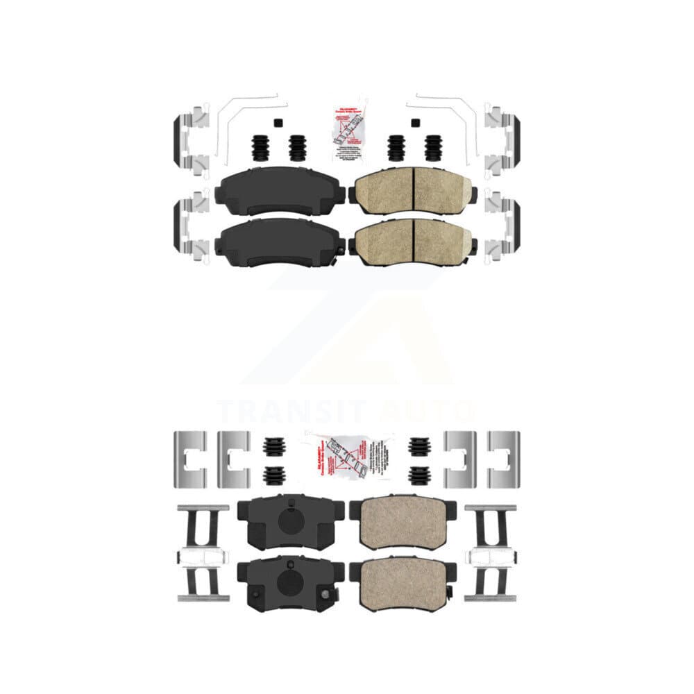 AmeriBRAKES - KNF-101681 - Front and Rear Disc Brake Pad Kits image 1