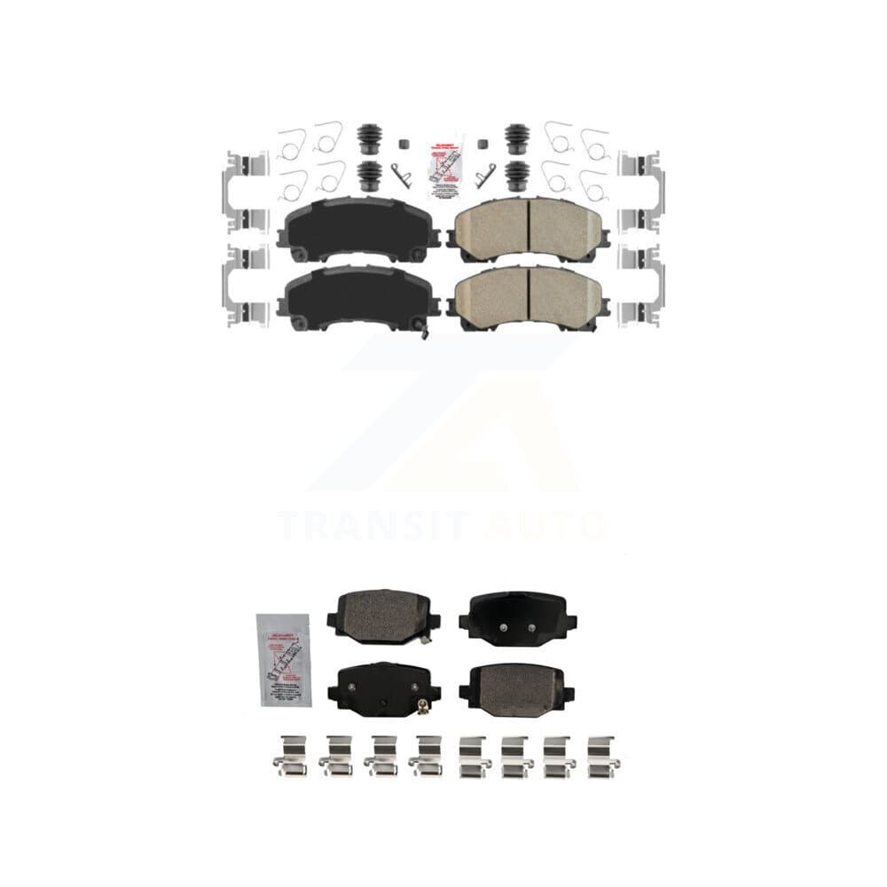 AmeriBRAKES - KNF-101694 - Front and Rear Disc Brake Pad Kits image 1