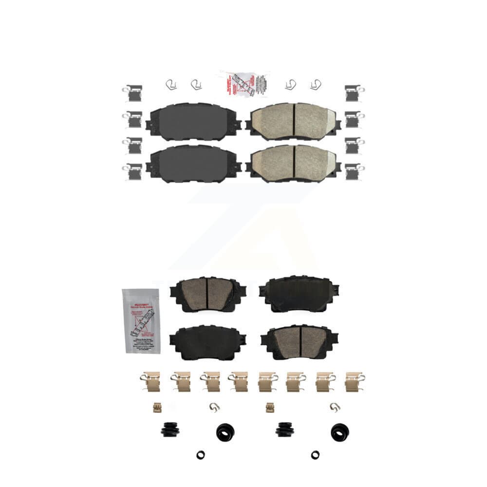 AmeriBRAKES - KNF-101709 - Front and Rear Disc Brake Pad Kits image 1