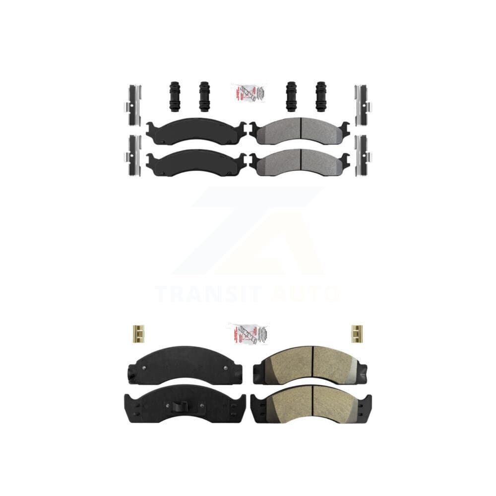 AmeriBRAKES - KNF-101715 - Front and Rear Disc Brake Pad Kits image 1