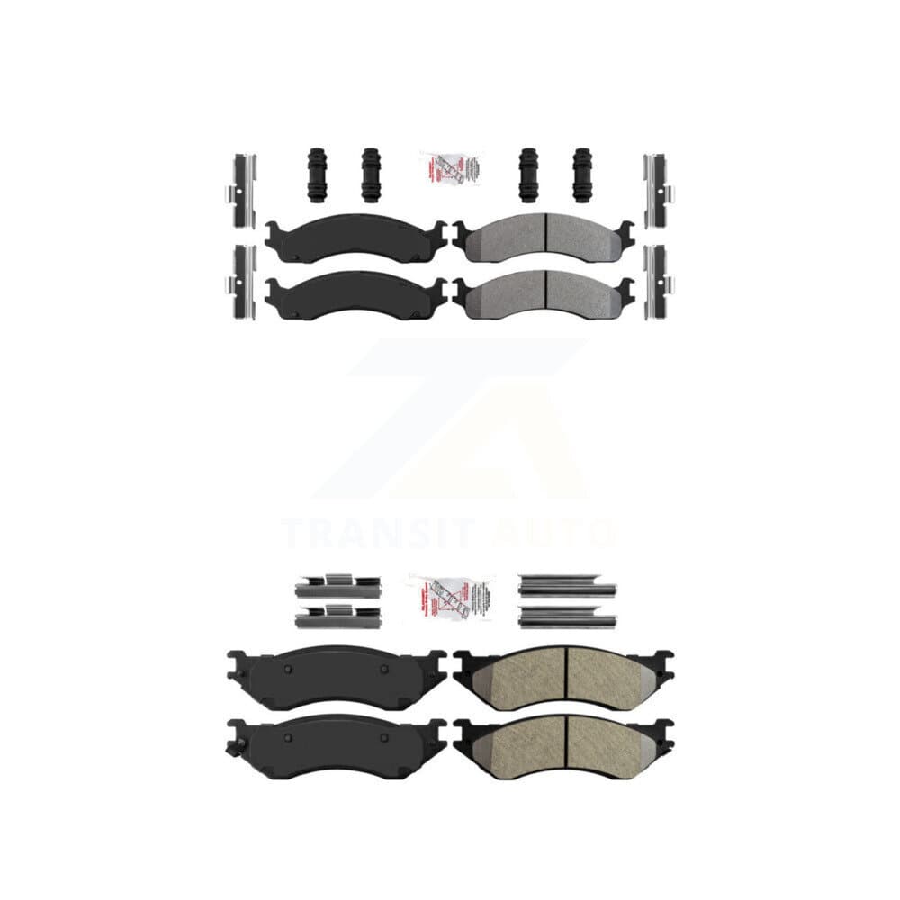 AmeriBRAKES - KNF-101717 - Front and Rear Disc Brake Pad Kits image 1