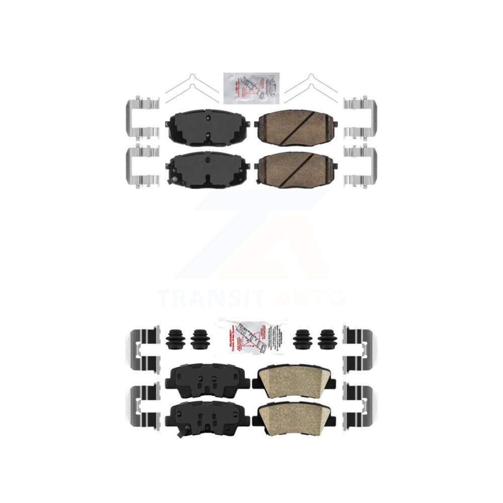 AmeriBRAKES - KNF-101729 - Front and Rear Disc Brake Pad Kits image 1