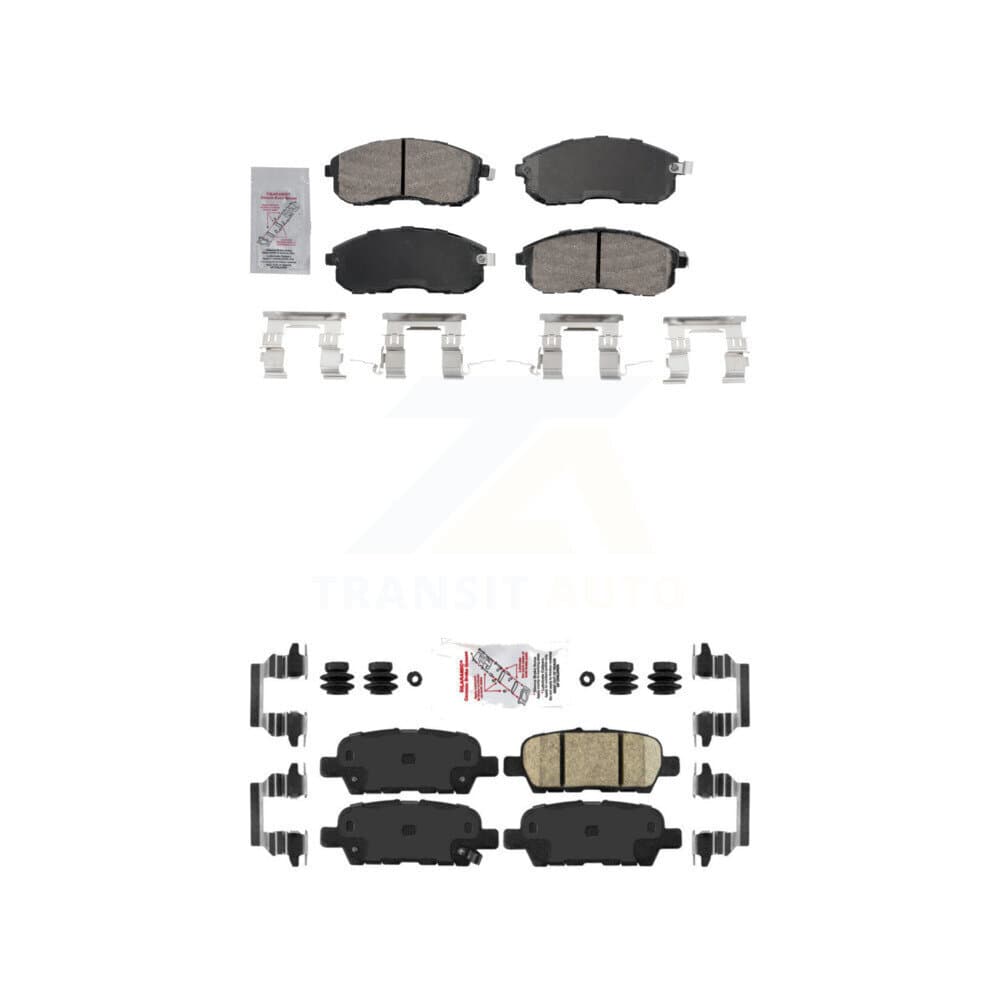 AmeriBRAKES - KNF-101733 - Front and Rear Disc Brake Pad Kits image 1