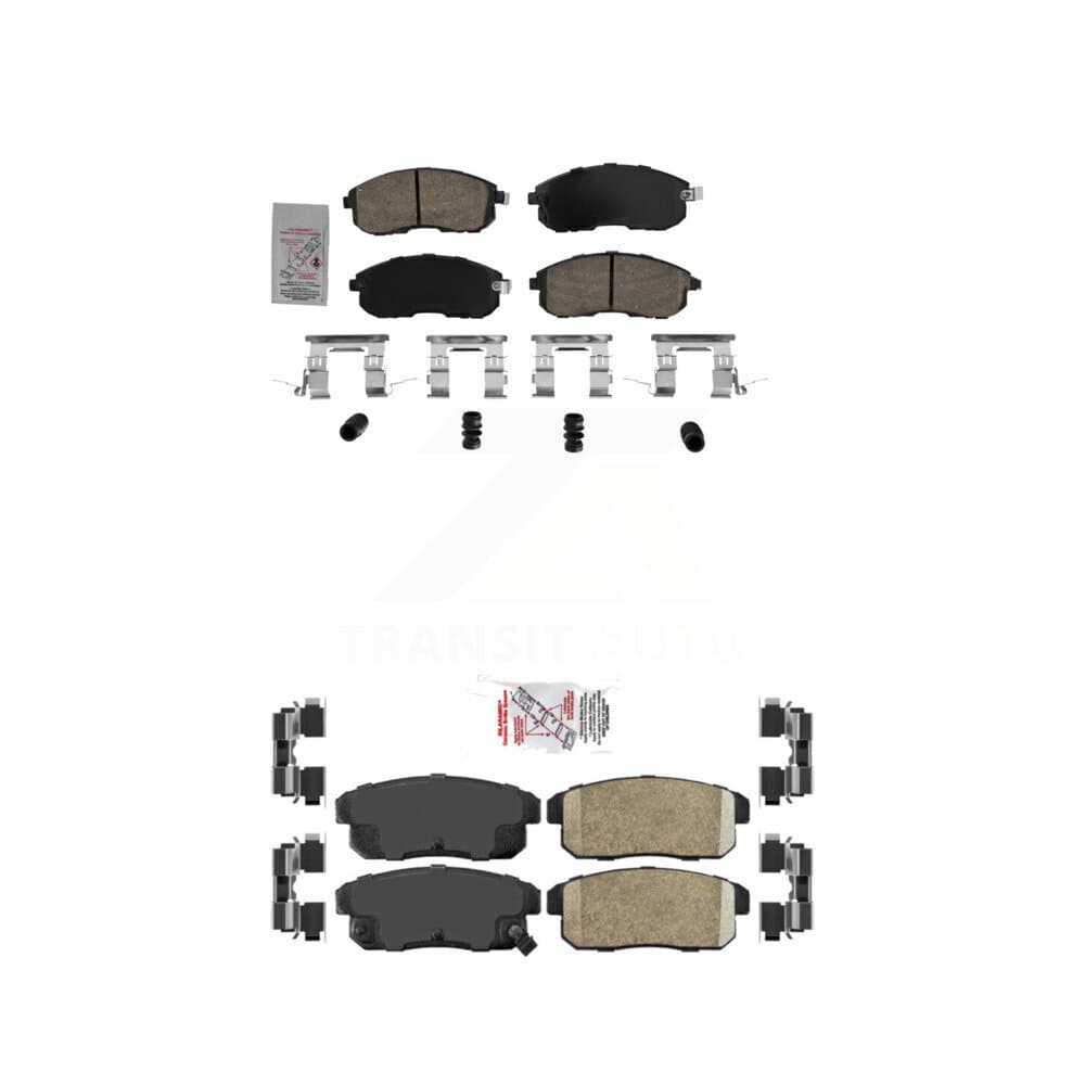 AmeriBRAKES - KNF-101734 - Front and Rear Disc Brake Pad Kits image 1