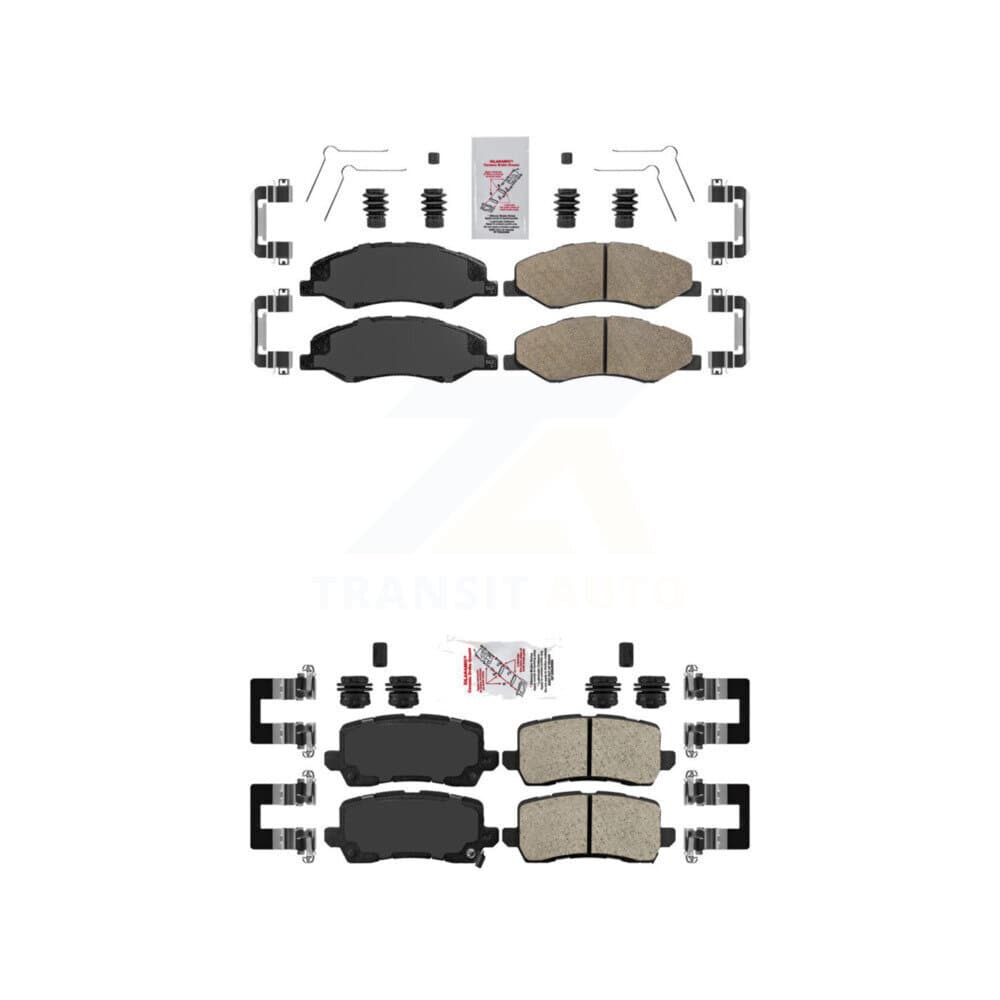 AmeriBRAKES - KNF-101737 - Front and Rear Disc Brake Pad Kits image 1