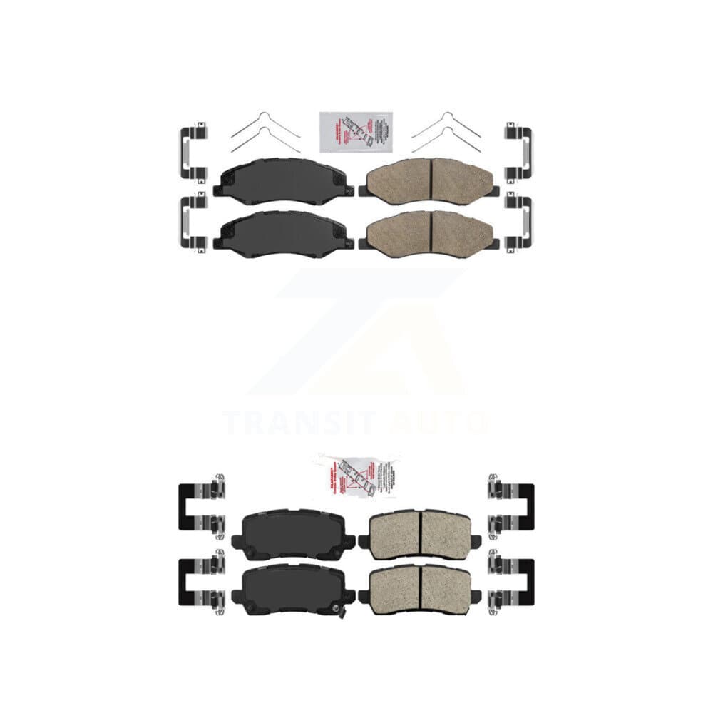 AmeriBRAKES - KNF-101738 - Front and Rear Disc Brake Pad Kits image 1