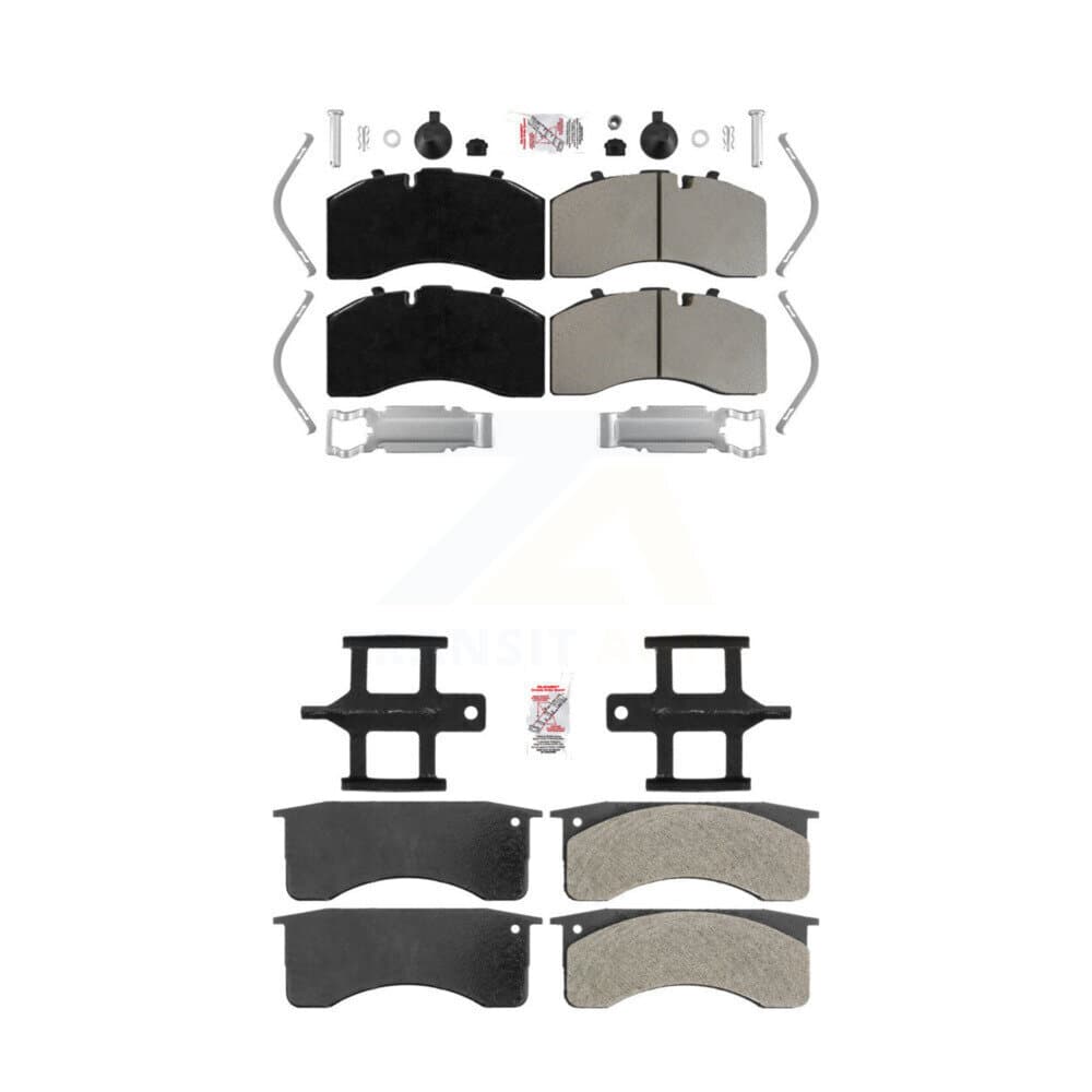 AmeriBRAKES - KNF-101744 - Front and Rear Disc Brake Pad Kits image 1