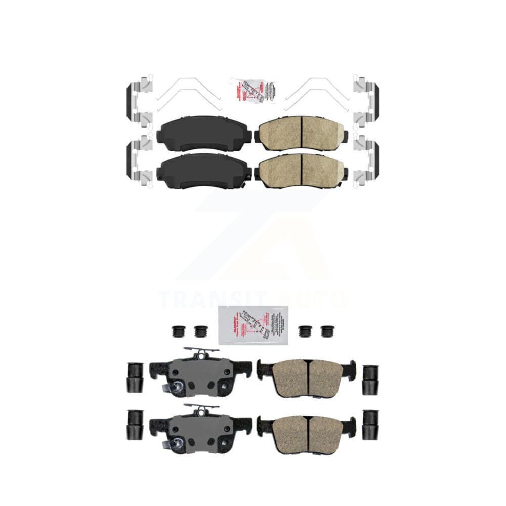 AmeriBRAKES - KNF-101749 - Front and Rear Disc Brake Pad Kits image 1