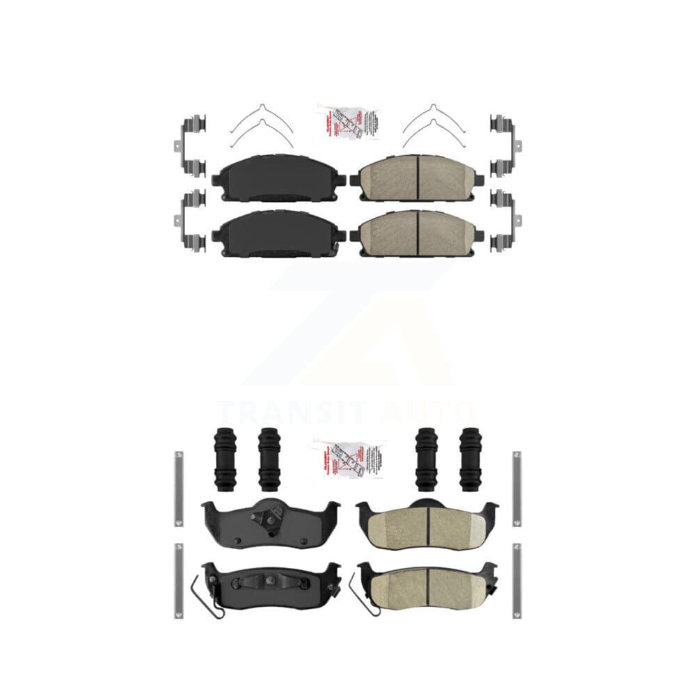 AmeriBRAKES - KNF-101752 - Front and Rear Disc Brake Pad Kits image 1