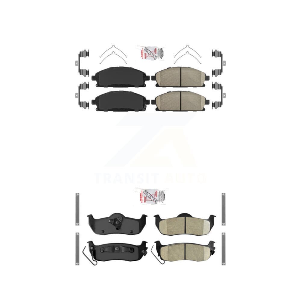 AmeriBRAKES - KNF-101753 - Front and Rear Disc Brake Pad Kits image 1