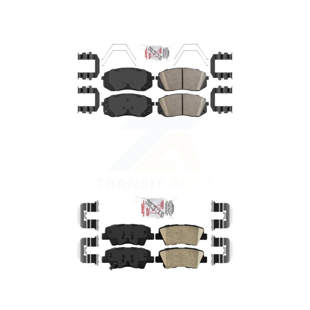 AmeriBRAKES - KNF-101762 - Front and Rear Disc Brake Pad Kits image 1