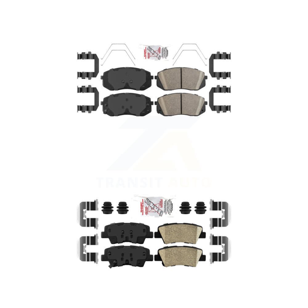 AmeriBRAKES - KNF-101763 - Front and Rear Disc Brake Pad Kits image 1