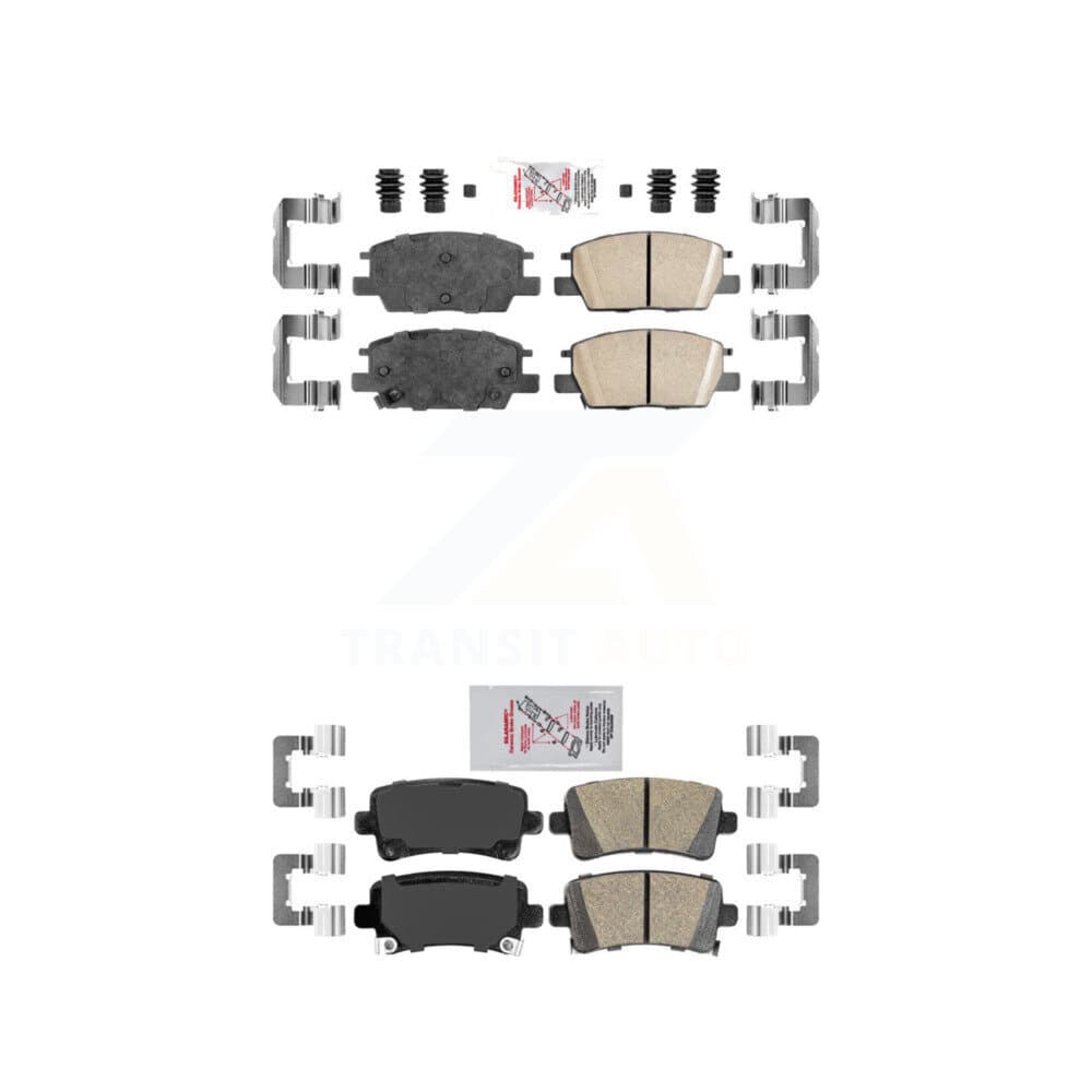 AmeriBRAKES - KNF-101772 - Front and Rear Disc Brake Pad Kits image 1
