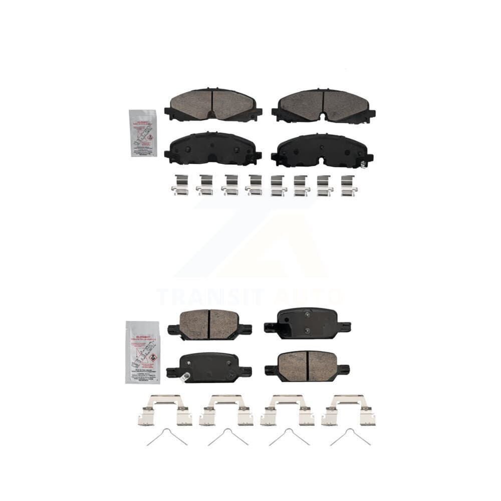 AmeriBRAKES - KNF-101785 - Front and Rear Disc Brake Pad Kits image 1