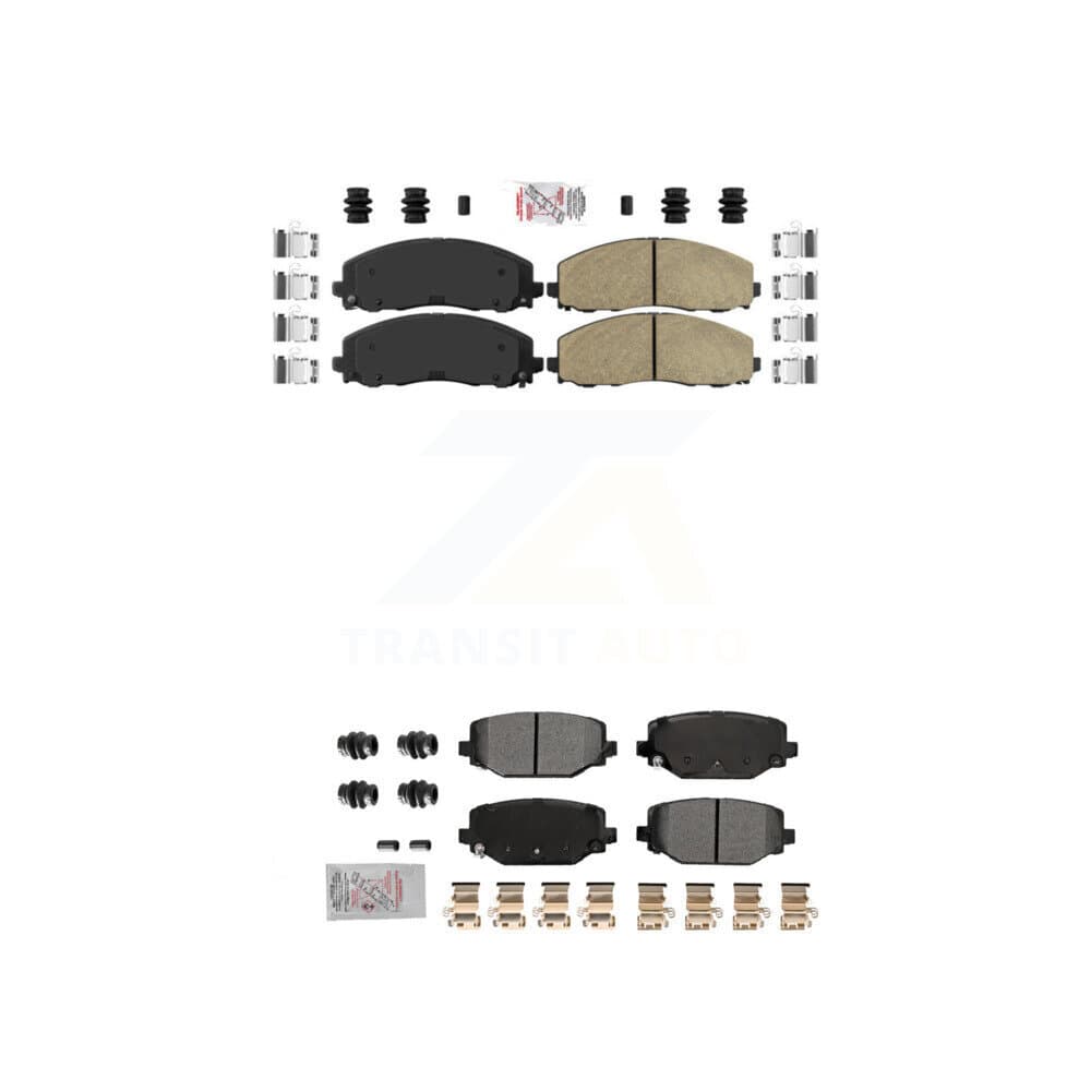 AmeriBRAKES - KNF-101786 - Front and Rear Disc Brake Pad Kits image 1