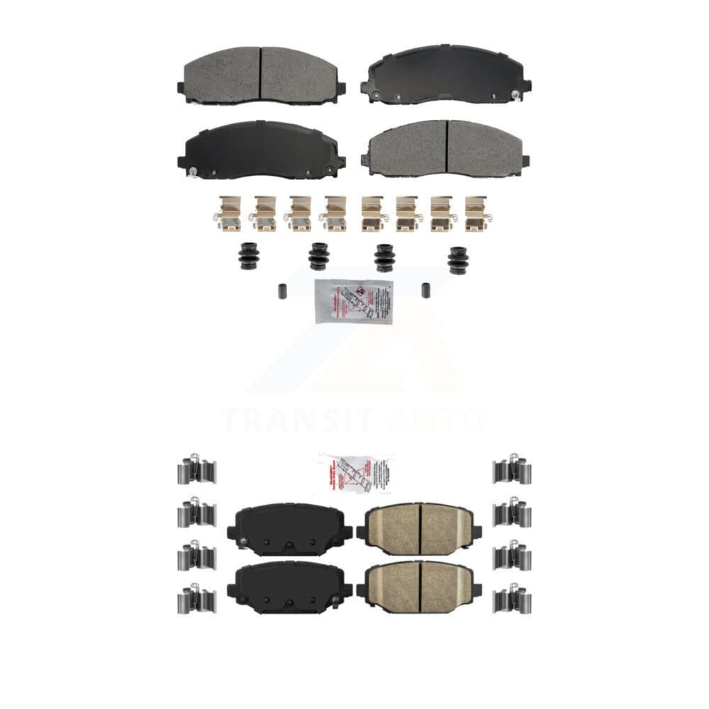 AmeriBRAKES - KNF-101790 - Front and Rear Disc Brake Pad Kits image 1