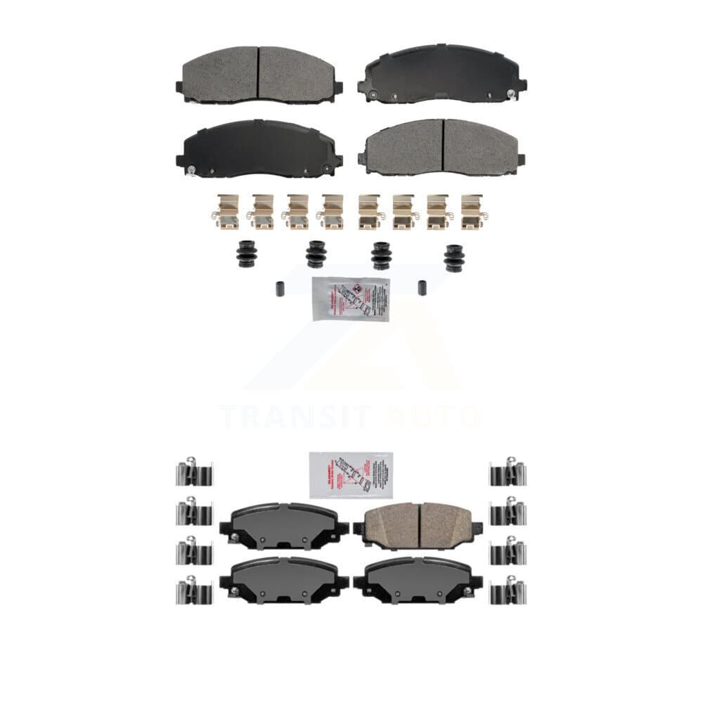 AmeriBRAKES - KNF-101793 - Front and Rear Disc Brake Pad Kits image 1