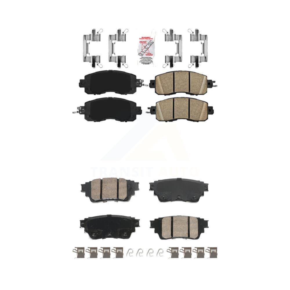 AmeriBRAKES - KNF-101803 - Front and Rear Disc Brake Pad Kits image 1