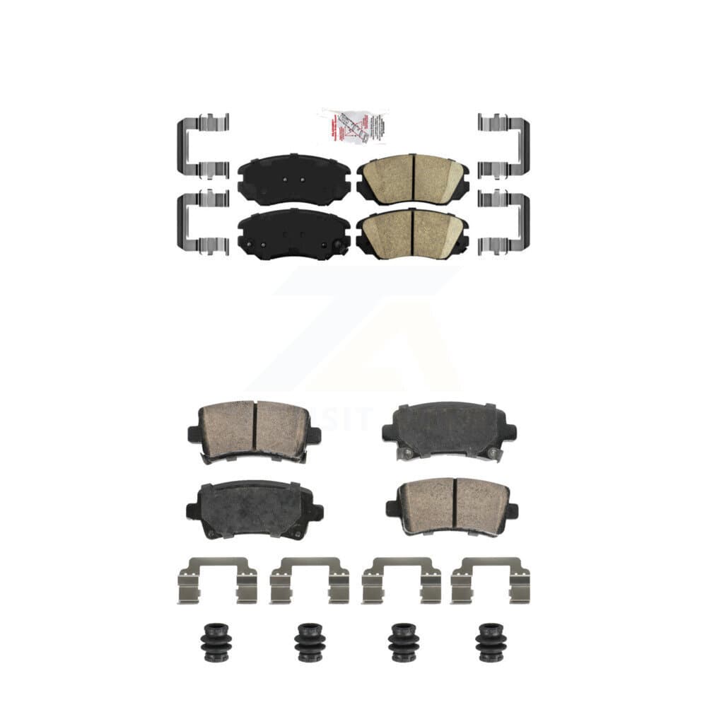 AmeriBRAKES - KNF-101811 - Front and Rear Disc Brake Pad Kits image 1