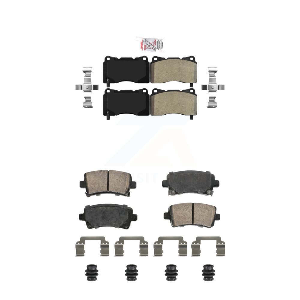 AmeriBRAKES - KNF-101815 - Front and Rear Disc Brake Pad Kits image 1