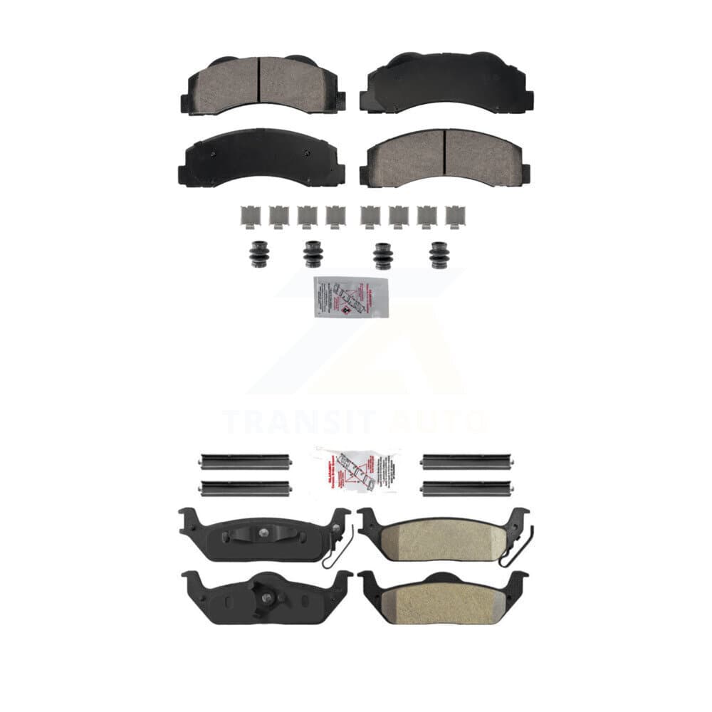 AmeriBRAKES - KNF-101829 - Front and Rear Disc Brake Pad Kits image 1