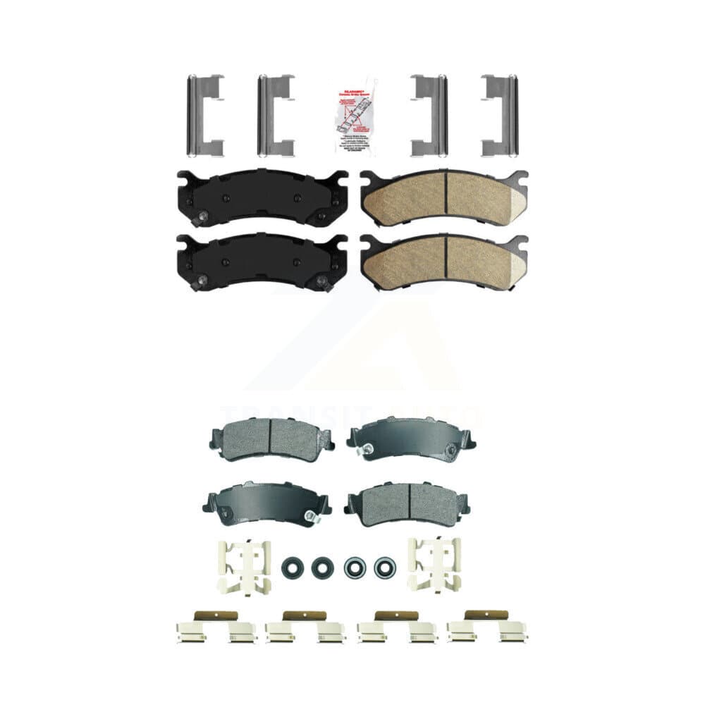 AmeriBRAKES - KNF-101836 - Front and Rear Disc Brake Pad Kits image 1