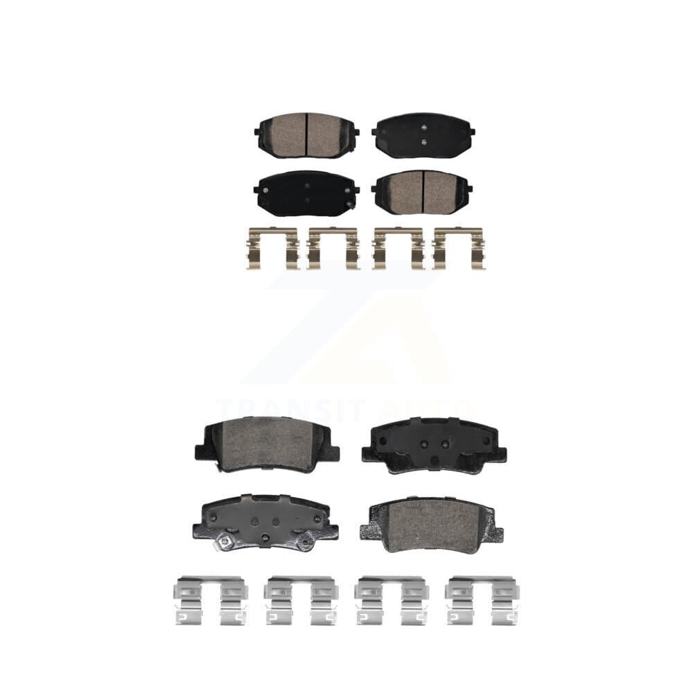 AmeriBRAKES - KNF-101868 - Front and Rear Disc Brake Pad Kits image 1