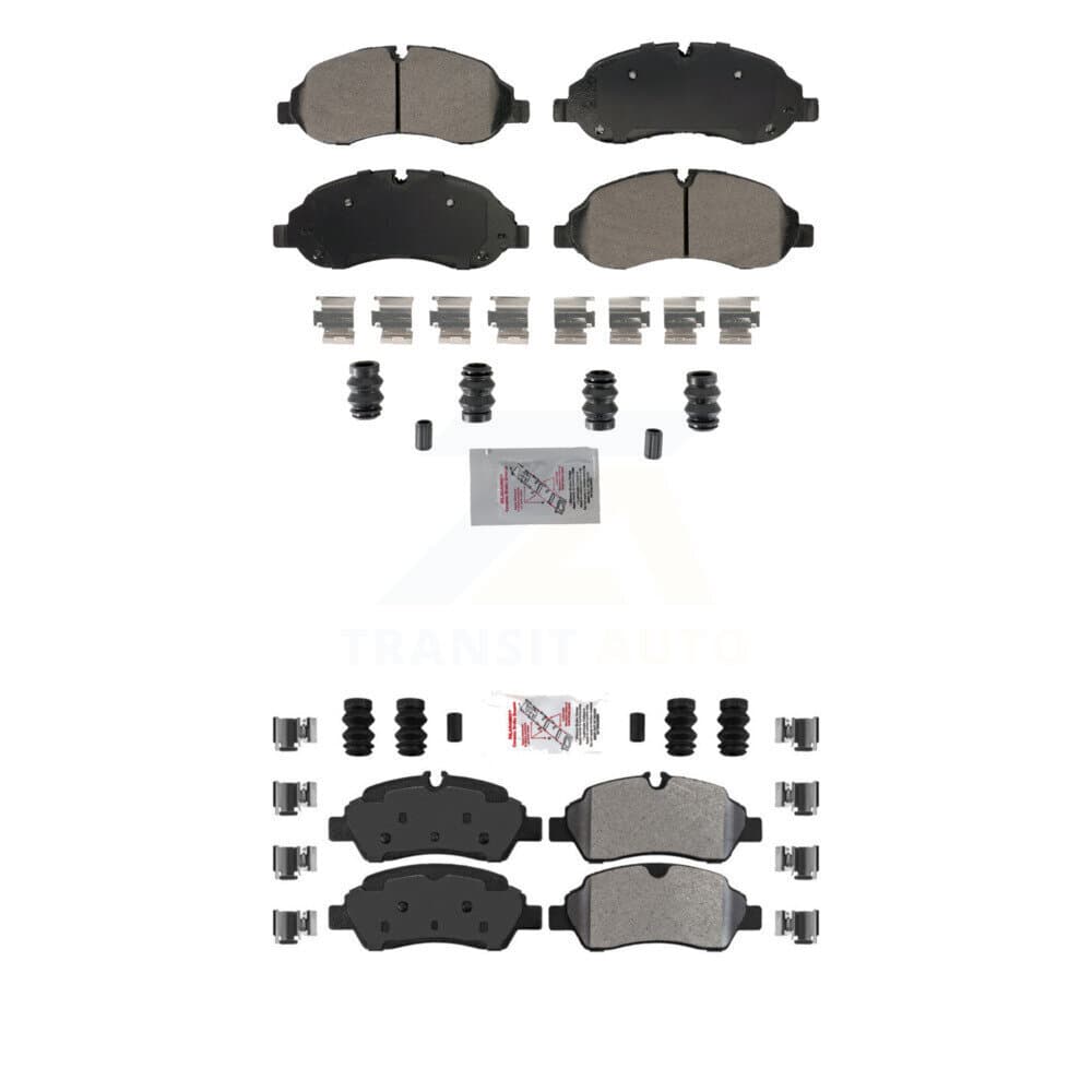 AmeriBRAKES - KNF-101873 - Front and Rear Disc Brake Pad Kits image 1
