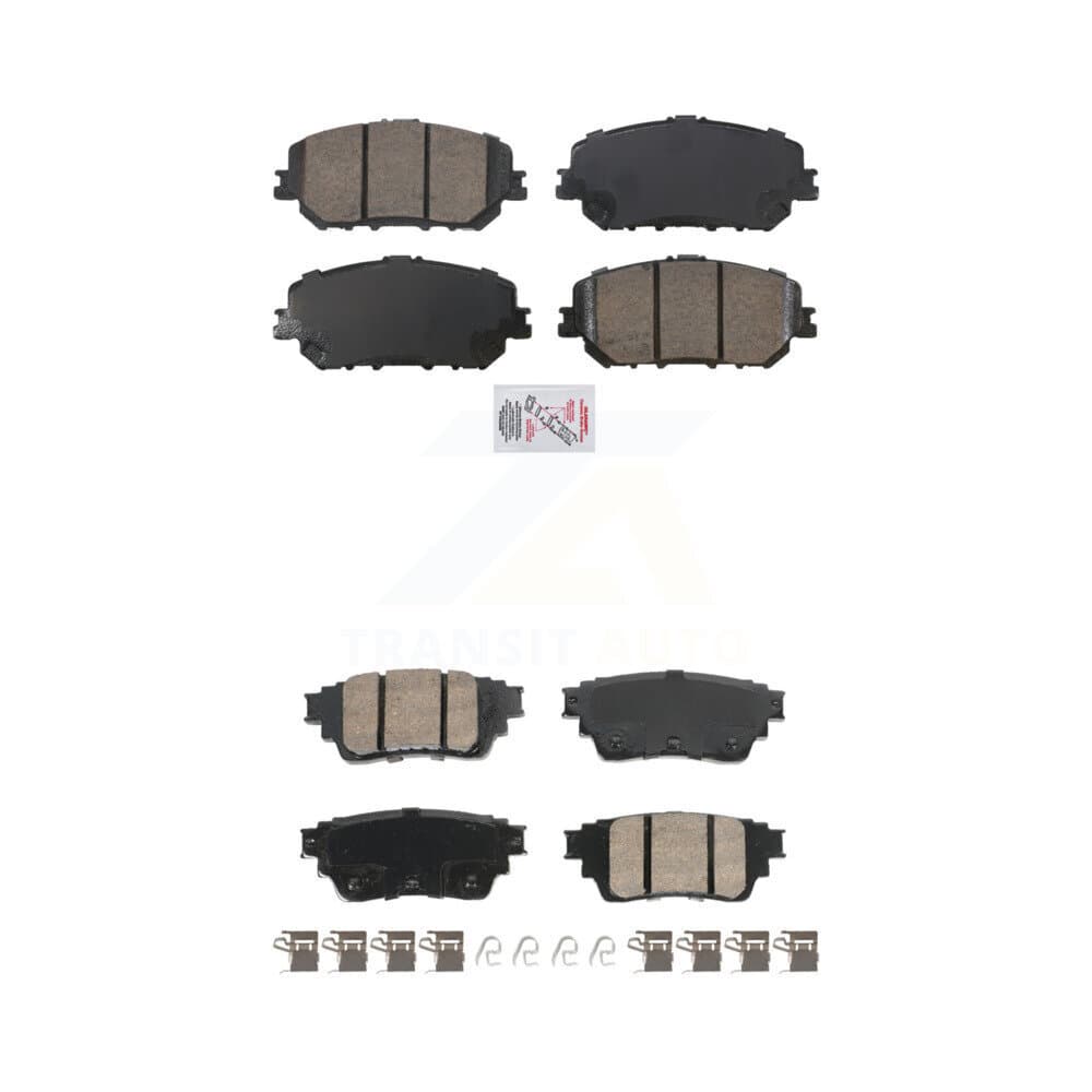AmeriBRAKES - KNF-101897 - Front and Rear Disc Brake Pad Kits image 1