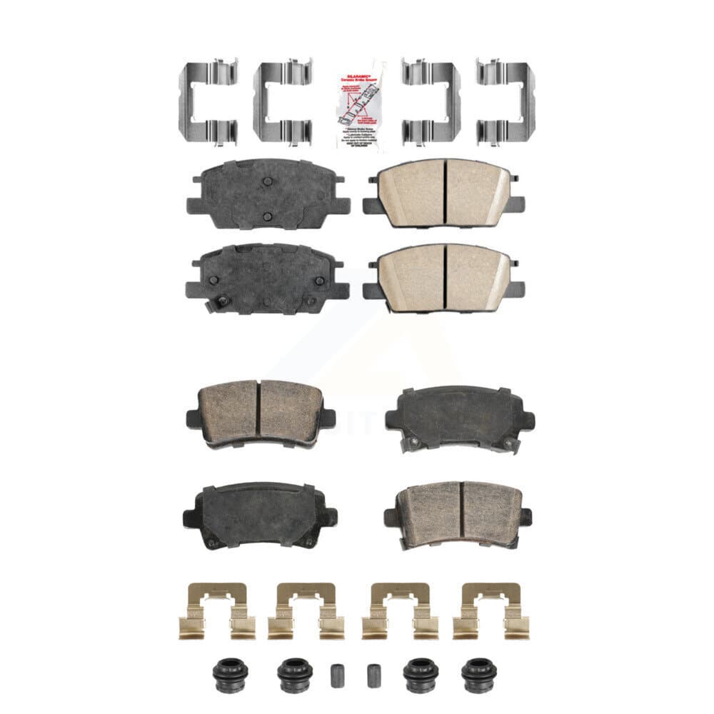 AmeriBRAKES - KNF-101912 - Front and Rear Disc Brake Pad Kits image 1