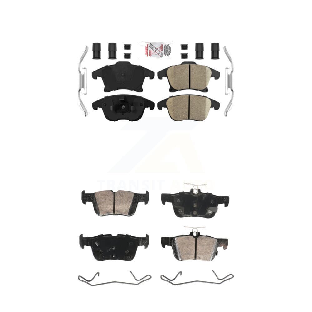 AmeriBRAKES - KNF-101926 - Front and Rear Disc Brake Pad Kits image 1
