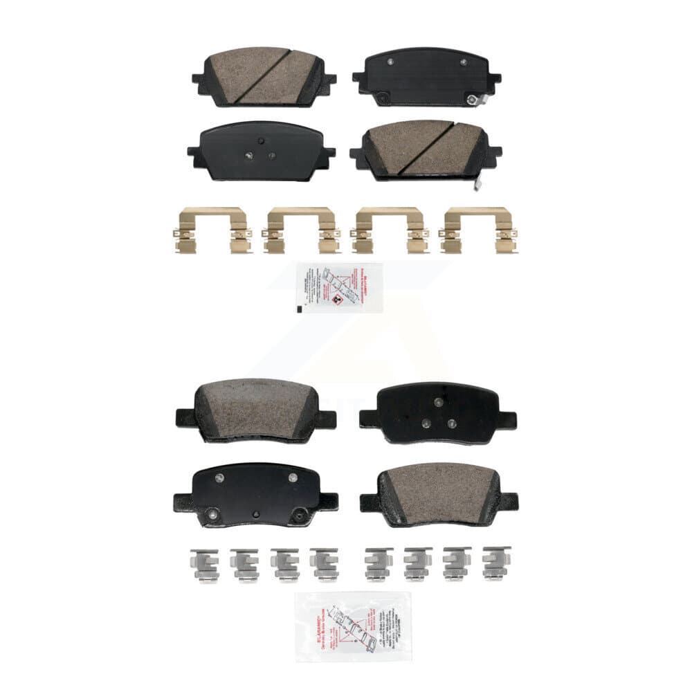 AmeriBRAKES - KNF-101927 - Front and Rear Disc Brake Pad Kits image 1