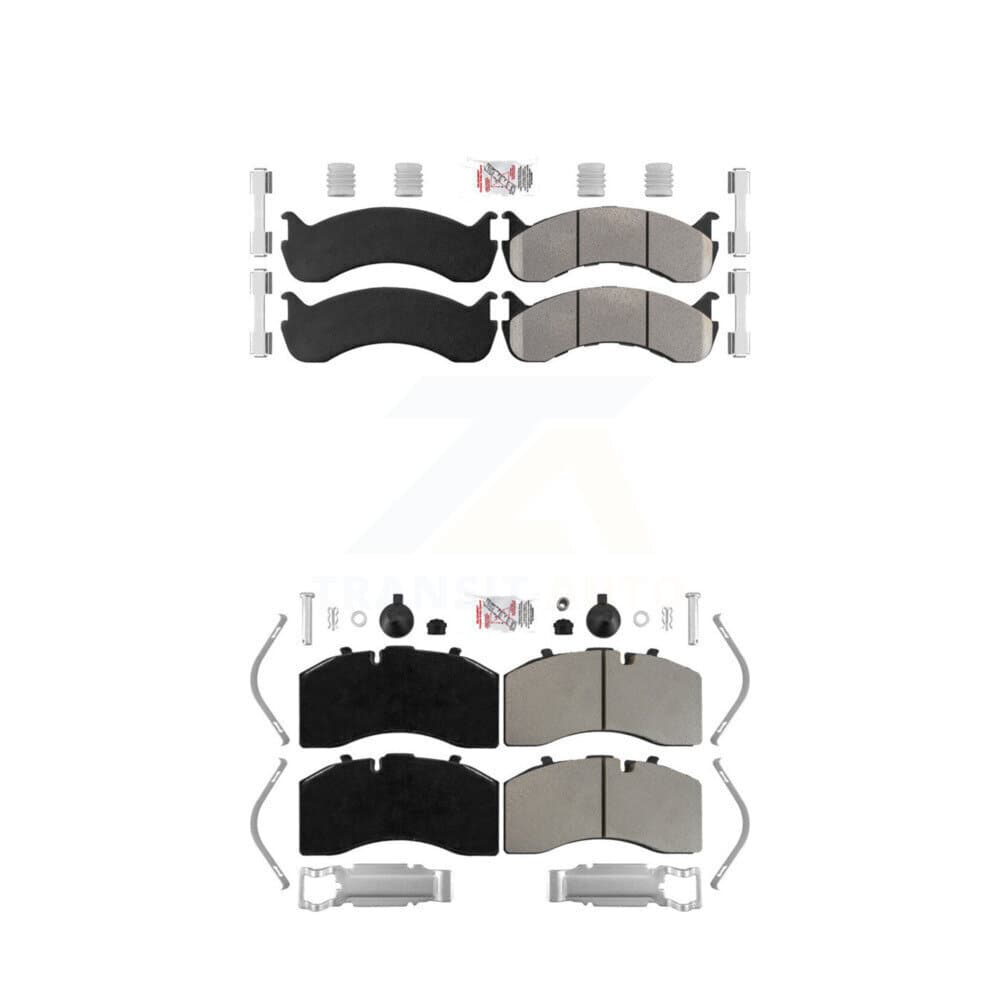 AmeriBRAKES - KNF-101929 - Front and Rear Disc Brake Pad Kits image 1