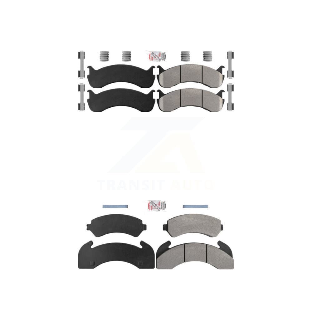 AmeriBRAKES - KNF-101936 - Front and Rear Disc Brake Pad Kits image 1