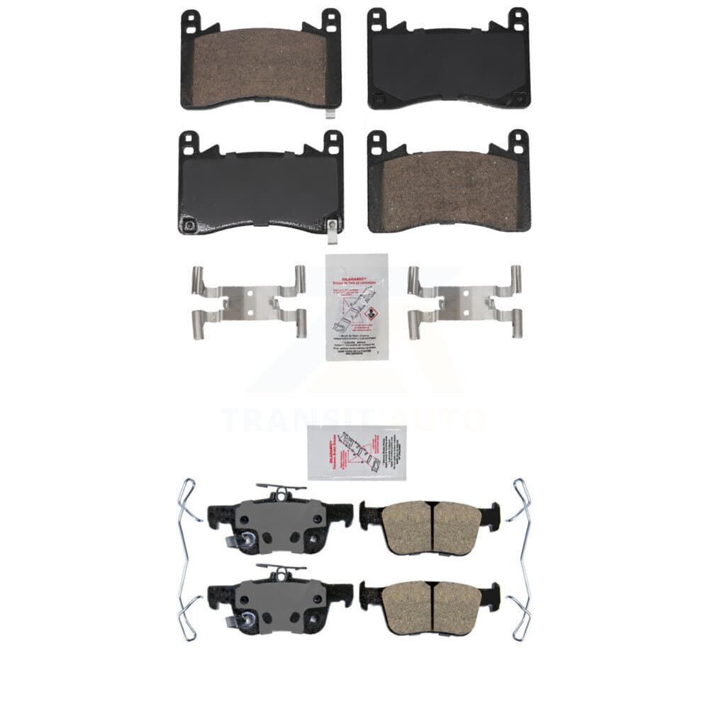 AmeriBRAKES - KNF-101945 - Front and Rear Disc Brake Pad Kits image 1