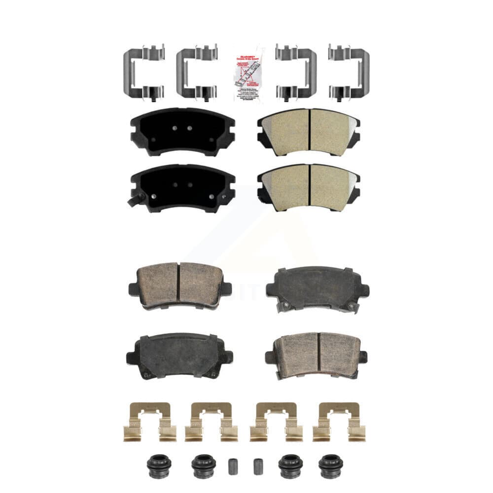 AmeriBRAKES - KNF-101949 - Front and Rear Disc Brake Pad Kits image 1