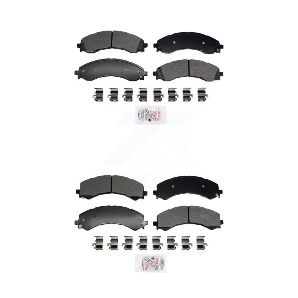 AmeriBRAKES - KNF-101955 - Front and Rear Disc Brake Pad Kits image 1