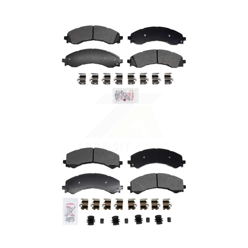 AmeriBRAKES - KNF-101957 - Front and Rear Disc Brake Pad Kits image 1
