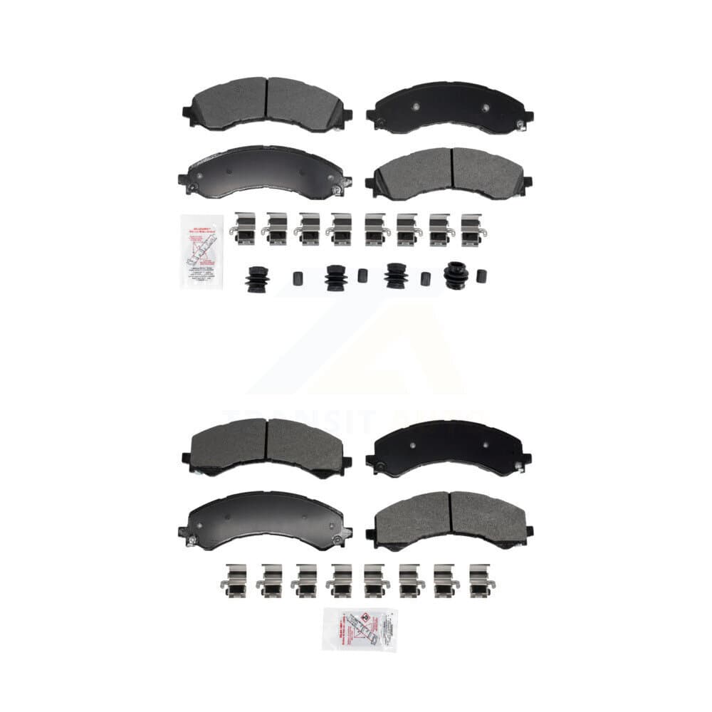 AmeriBRAKES - KNF-101958 - Front and Rear Disc Brake Pad Kits image 1